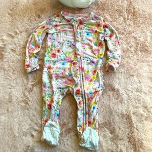 Posh Peanut -Footie Ruffled Zippered One Piece